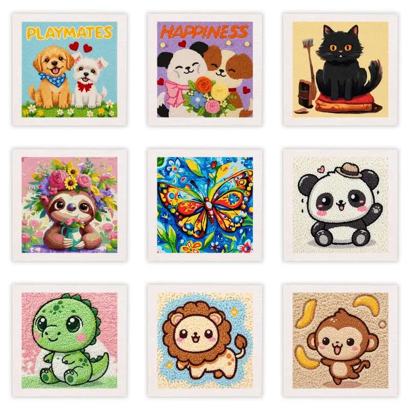Punch Needle Embroidery Interior Embroidery Needles Animal 25x25cm/9.84x9.84inch Punch Needle Kit Wall Art Home Decor Hobby Kit
Punch Needle Embroidery Interior Embroidery Needles Animal 25x25cm/9.84x9.84inch Punch Needle Kit Wall Art Home Decor Hobby Kit
