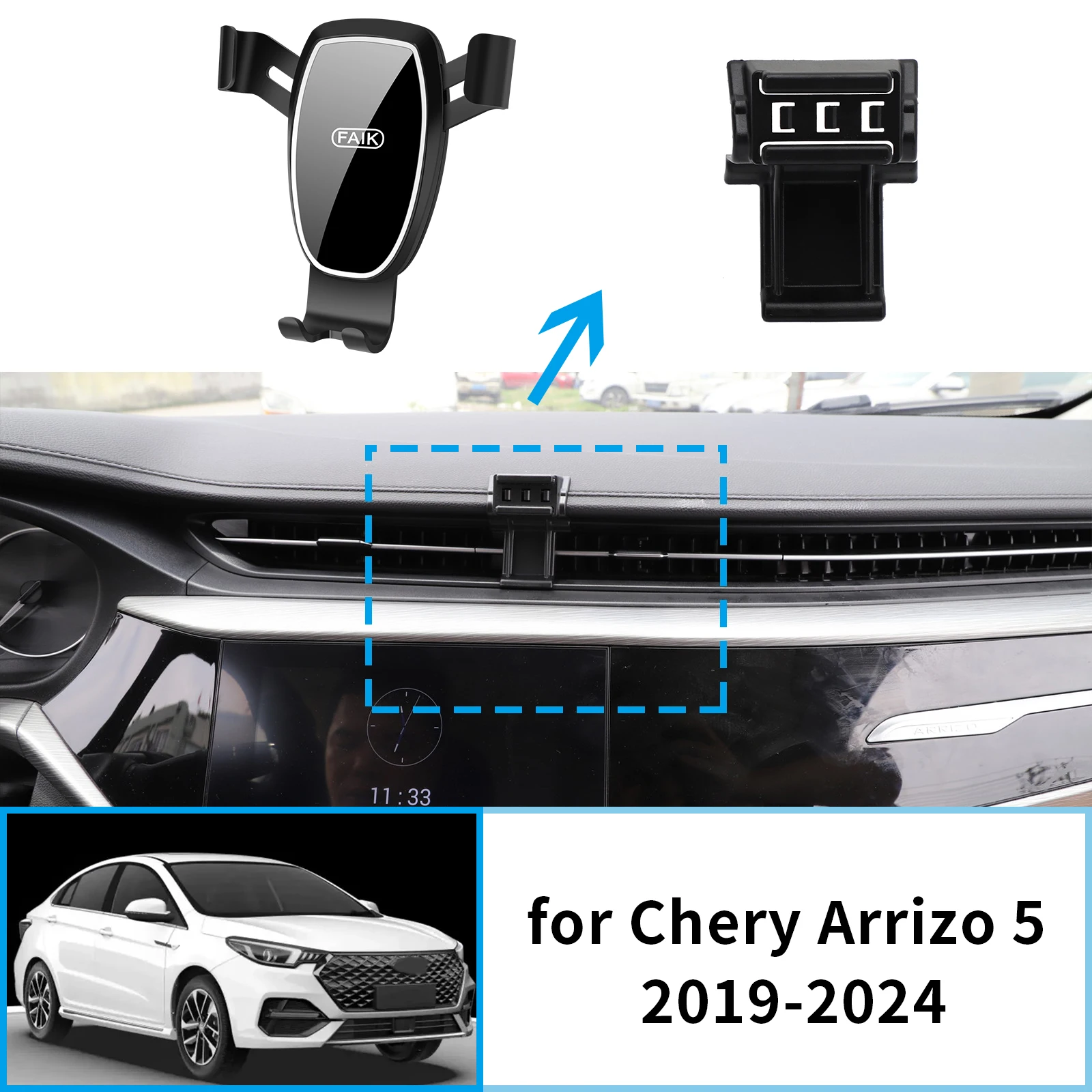 Car Mobile Phone Holder GPS Bracket for Chery Arrizo 5 EX 5 PRO 5 PLUS GT 2019~2024 Navigation Stand Auto Accessories
Car Mobile Phone Holder GPS Bracket for Chery Arrizo 5 EX 5 PRO 5 PLUS GT 2019~2024 Navigation Stand Auto Accessories