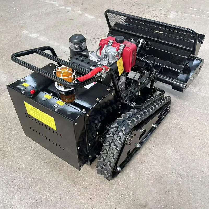 Electric Remote Control Rotary Mower Robot Lawn Mower with Crawler Brush Cutter for Agriculture Grass Cutting Machine Approved
Electric Remote Control Rotary Mower Robot Lawn Mower with Crawler Brush Cutter for Agriculture Grass Cutting Machine Approved
