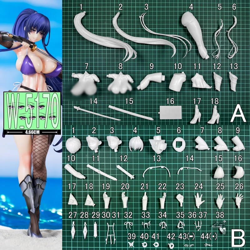 (In Stock) (W_5170) 26CM Rinko Akiyama Swimsuit Unpainted Unassembled GK Anime Figure White Resin Model Kit
(In Stock) (W_5170) 26CM Rinko Akiyama Swimsuit Unpainted Unassembled GK Anime Figure White Resin Model Kit