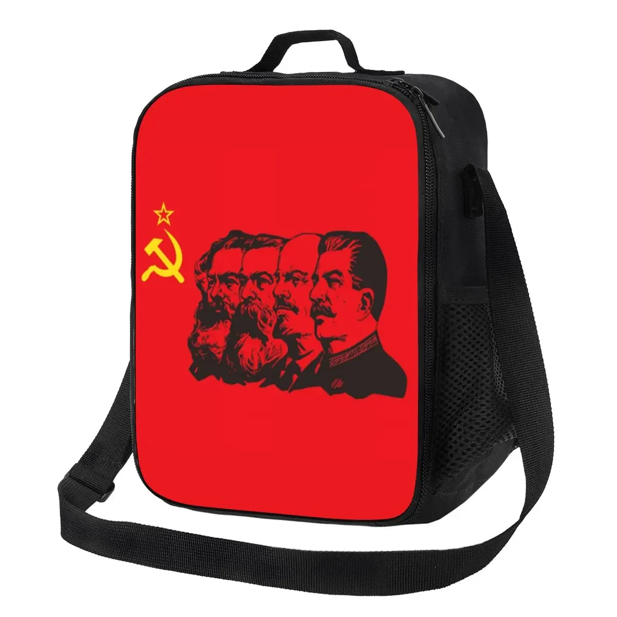 Традиционный коммунистический флаг Маркса Энгельса Ленина и Сталина, сумка для обеда для мужчин и женщин, Термоизолированный Ланч-бокс для детей, школы
Традиционный коммунистический флаг Маркса Энгельса Ленина и Сталина, сумка для обеда для мужчин и женщин, Термоизолированный Ланч-бокс для детей, школы