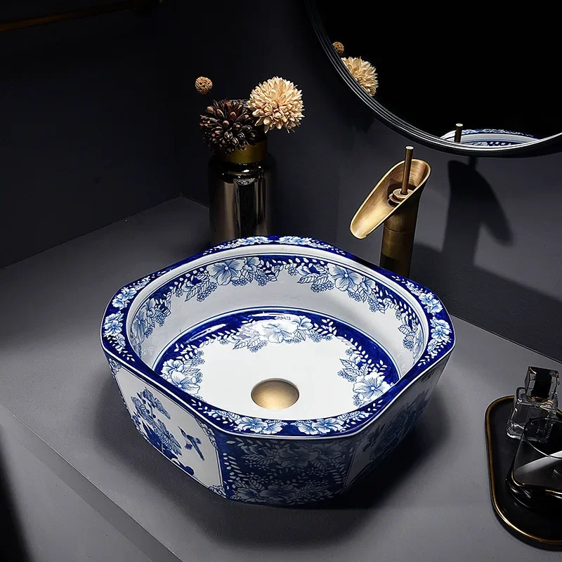 Chinese Simple Wash Basin Table Home Balcony Bathroom Washbasin Square High Temperature Ceramic Inter-Platform Basin
Chinese Simple Wash Basin Table Home Balcony Bathroom Washbasin Square High Temperature Ceramic Inter-Platform Basin
