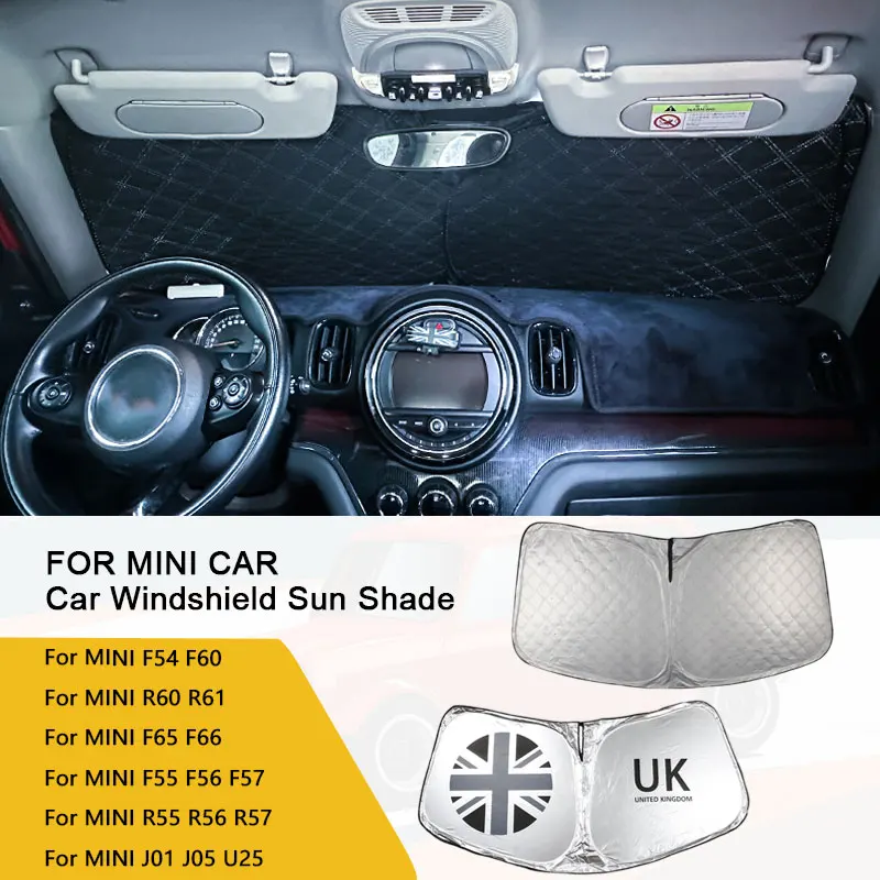 For MINI F65 F66 R56 R55 R57 R60 R61 F54 F55 F56 F60 J01 J05 U25 Auto Protection Accessories Car Front Window UV Sunshade Cover
For MINI F65 F66 R56 R55 R57 R60 R61 F54 F55 F56 F60 J01 J05 U25 Auto Protection Accessories Car Front Window UV Sunshade Cover