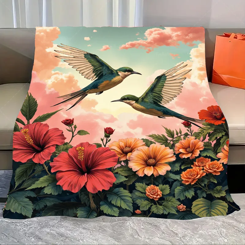 1pc Flannel Blanket Tropical Birds & Flowers Blanket - Vibrant Floral Design for Cozy Home Decor
1pc Flannel Blanket Tropical Birds & Flowers Blanket - Vibrant Floral Design for Cozy Home Decor