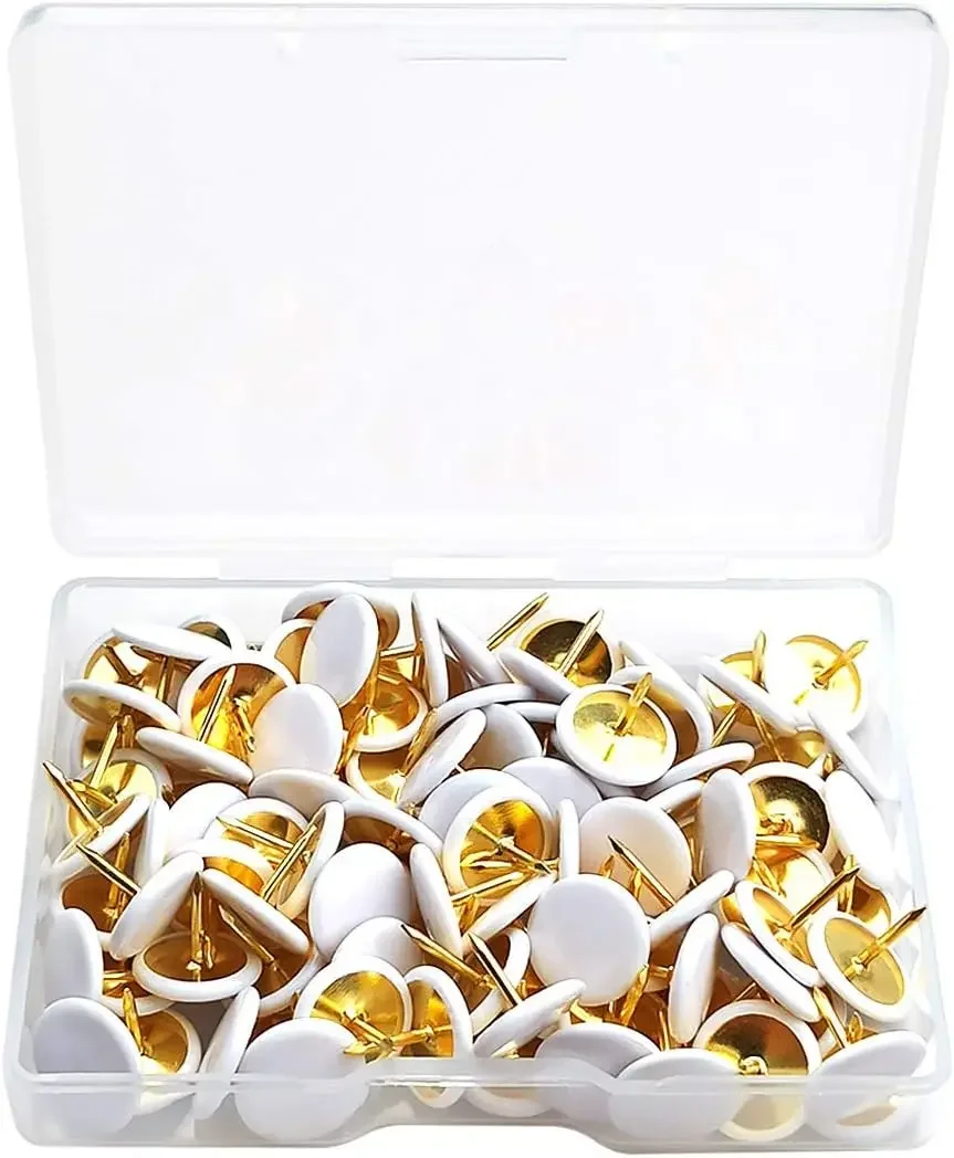 100 Pcs White Plastic Round Head Thumbtacks For Home, Office, School & Photo Walls
100 Pcs White Plastic Round Head Thumbtacks For Home, Office, School & Photo Walls