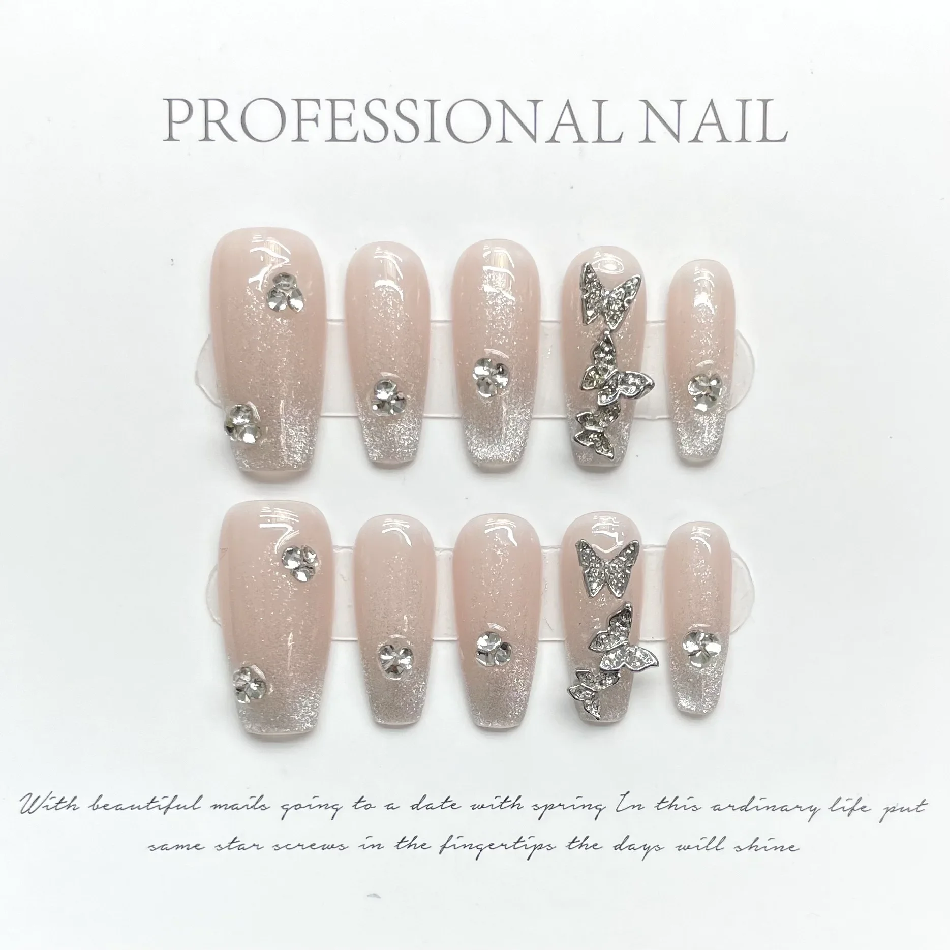 10Pcs Long Pink Handmade Press On Nails with Acrylic Almond Glitter Fake Nails Full Cover Diamond Design Wearable Nails Tips Art
10Pcs Long Pink Handmade Press On Nails with Acrylic Almond Glitter Fake Nails Full Cover Diamond Design Wearable Nails Tips Art
