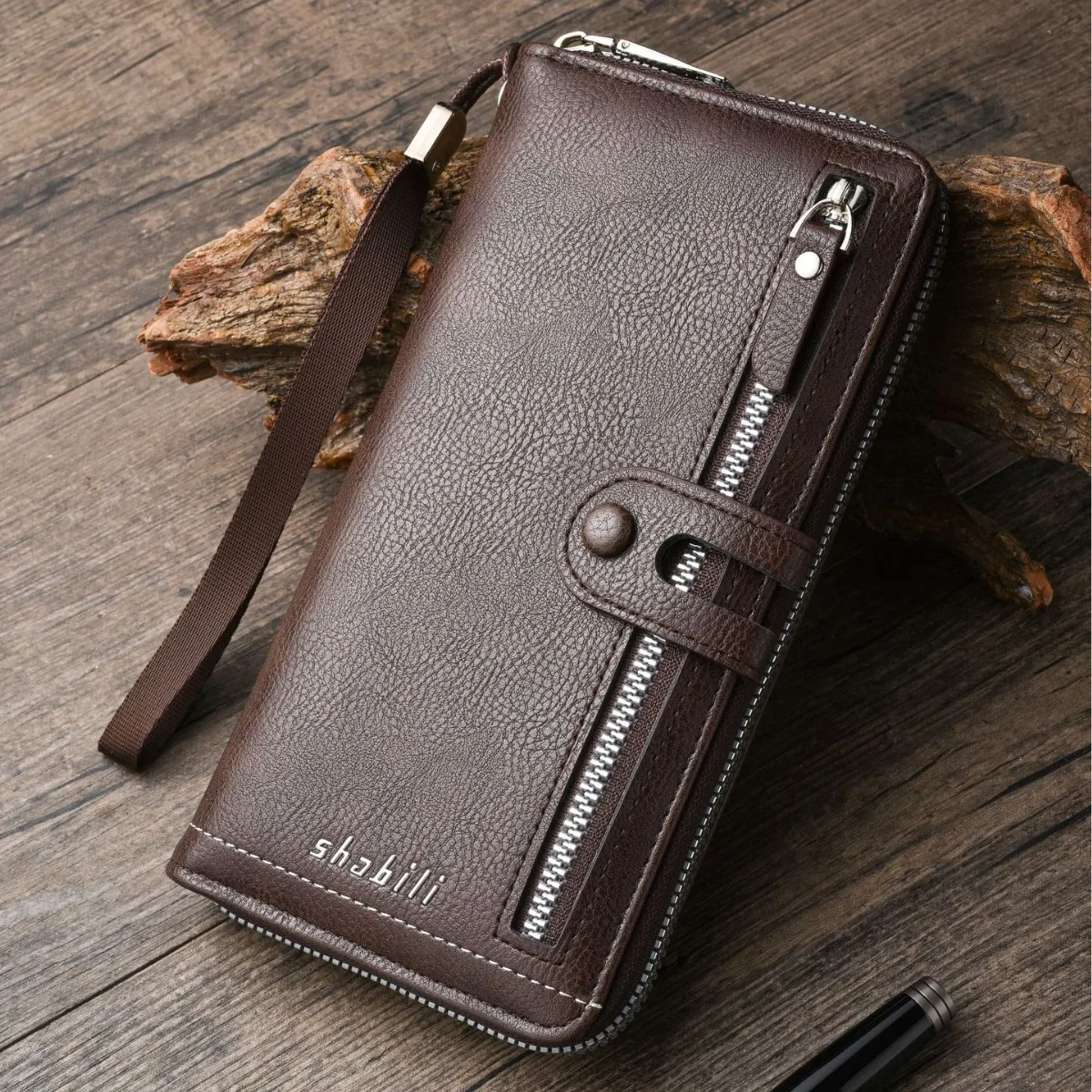 Длинный мужской кошелек с несколькими картами, повседневный молодежный портативный кошелек на молнии для хранения мобильного телефона большой емкости
Длинный мужской кошелек с несколькими картами, повседневный молодежный портативный кошелек на молнии для хранения мобильного телефона большой емкости