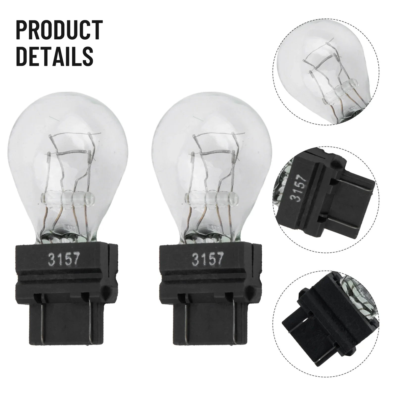 Bulbs Brake Light 2 Pack 3000K Car Accessories Clear Shell Halogen Quartz Glass Tail Signal Direct Replacement
Bulbs Brake Light 2 Pack 3000K Car Accessories Clear Shell Halogen Quartz Glass Tail Signal Direct Replacement
