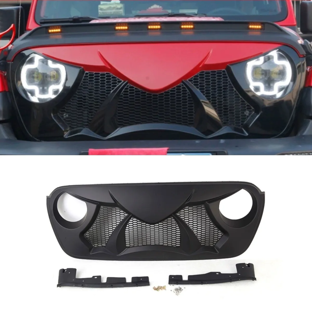 Car Front Bumper Grill Racing Grills Bumper Grill Car Grille For JL Wrangler 2018-2019 Body Kit Car Accessories
Car Front Bumper Grill Racing Grills Bumper Grill Car Grille For JL Wrangler 2018-2019 Body Kit Car Accessories