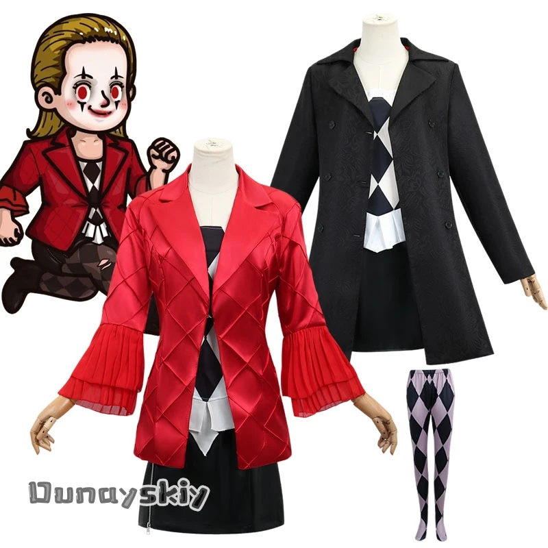 Anime Lady Jocer Women Clown Gaga Cosplay Costume Red Black Jacket And Skirt Women Set Halloween Party Disguise for Adult Women
Anime Lady Jocer Women Clown Gaga Cosplay Costume Red Black Jacket And Skirt Women Set Halloween Party Disguise for Adult Women