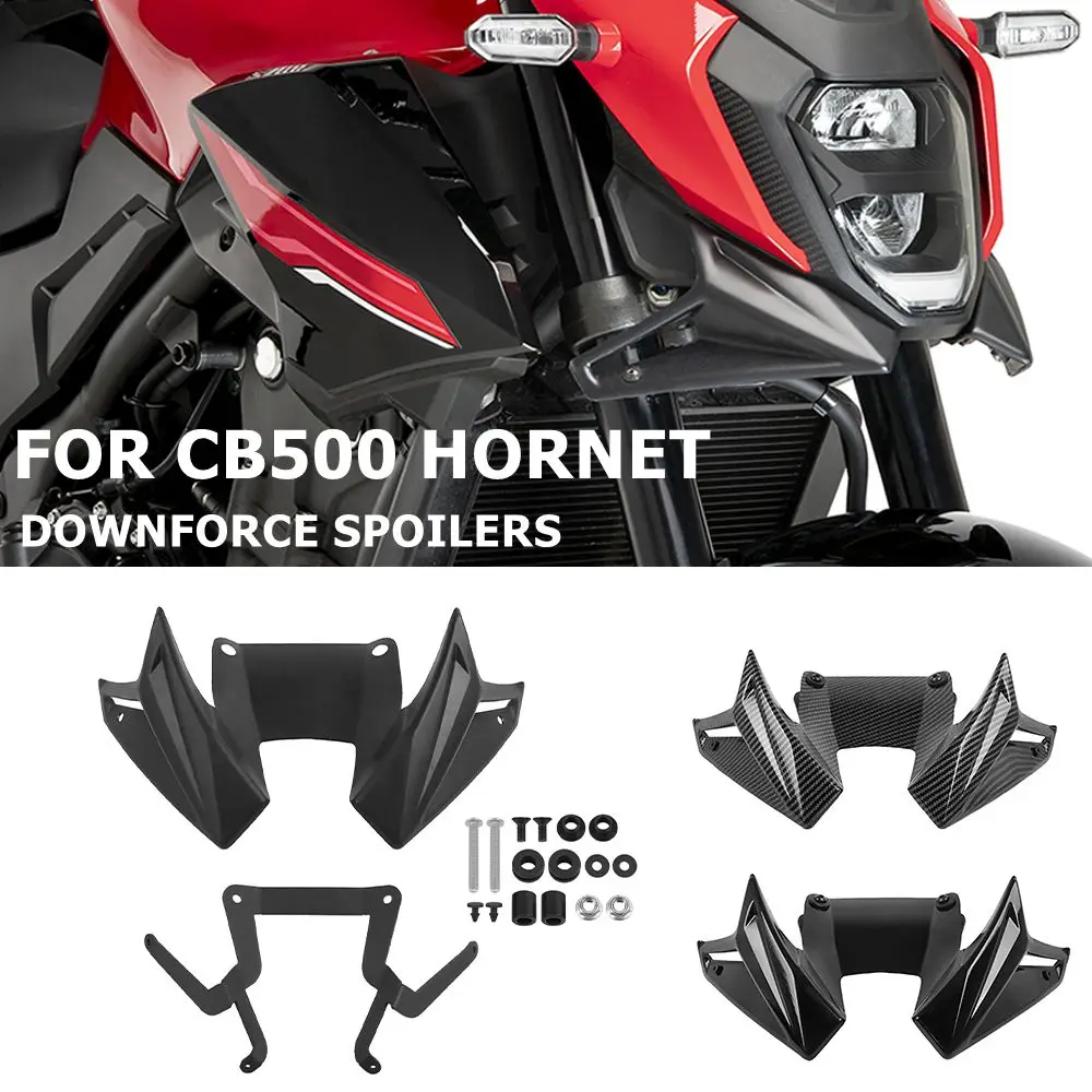 Motorcycle Front Aerodynamic Downforce Spoiler For Honda CB500R CB500 Hornet 2024-2025 Naked Frontal Spoilers Wing Deflector
Motorcycle Front Aerodynamic Downforce Spoiler For Honda CB500R CB500 Hornet 2024-2025 Naked Frontal Spoilers Wing Deflector