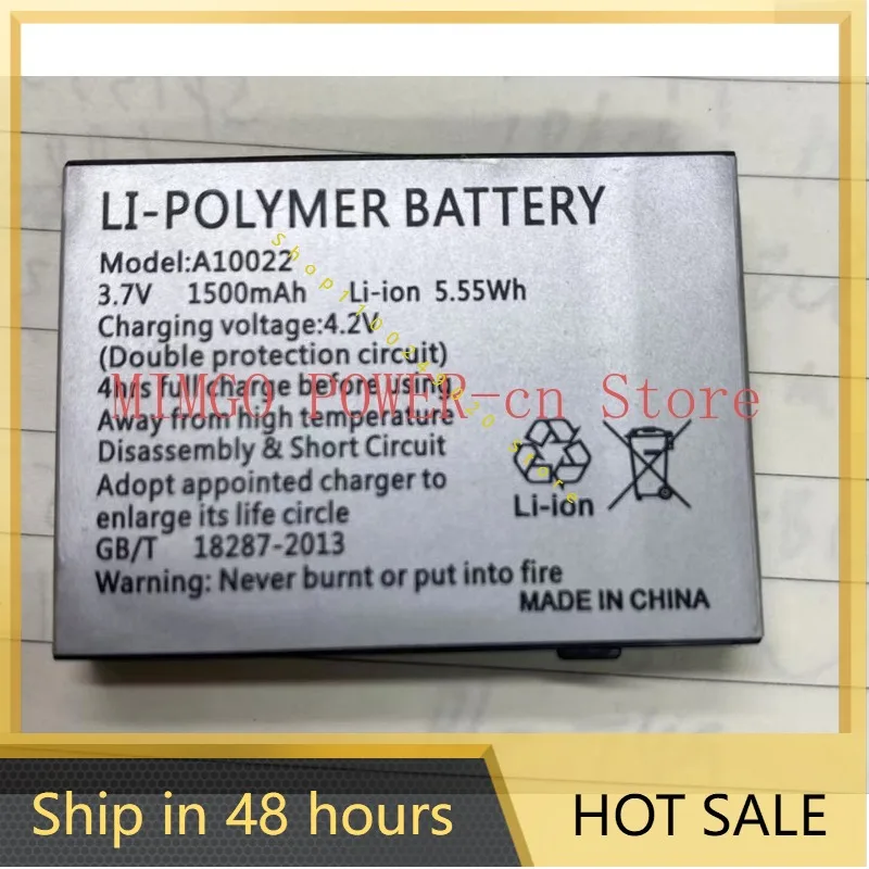 Новый аккумулятор для мобильного телефона A10022 1500 мАч
Новый аккумулятор для мобильного телефона A10022 1500 мАч