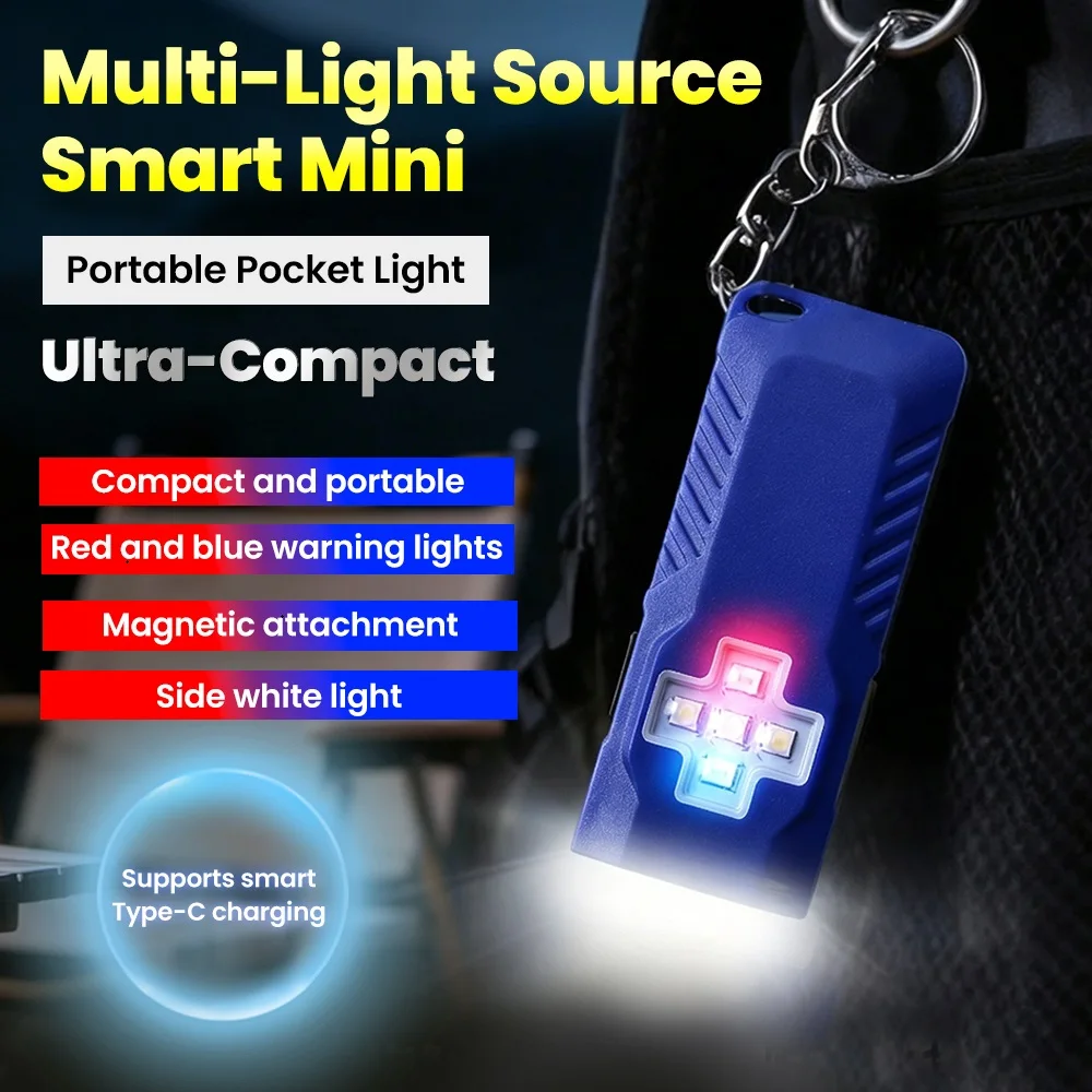 Portable Strong Bright LED Keychain Light USB C Rechargeable Outdoor Camping Mini Emergency Magnetic Flashlight Cap Clip Design
Portable Strong Bright LED Keychain Light USB C Rechargeable Outdoor Camping Mini Emergency Magnetic Flashlight Cap Clip Design