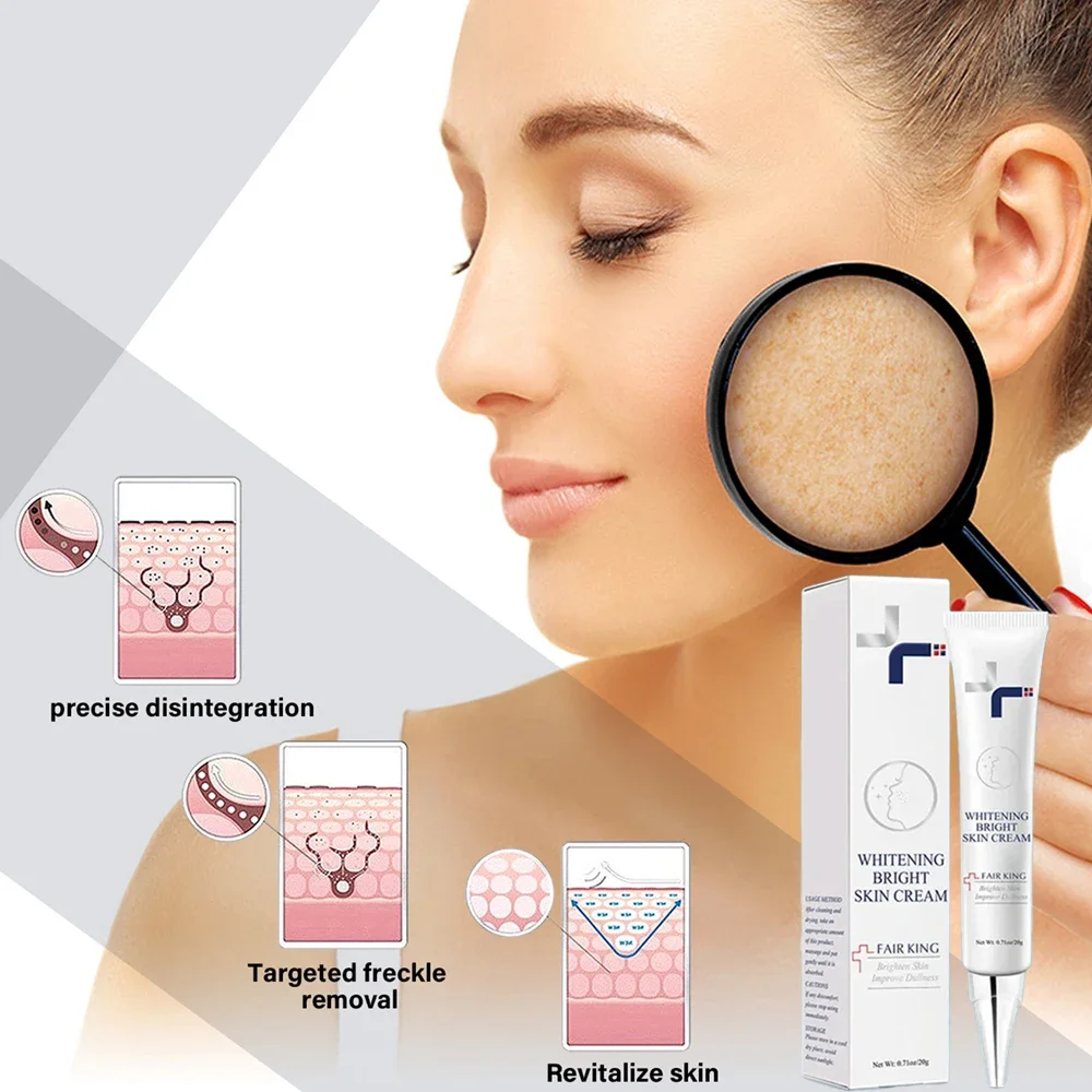 Powerful Whitening Cream Skin Care Remove Freckle Melasma Dark Spots Corrector Lighten Melanin Pigmentation Brighten Product
Powerful Whitening Cream Skin Care Remove Freckle Melasma Dark Spots Corrector Lighten Melanin Pigmentation Brighten Product