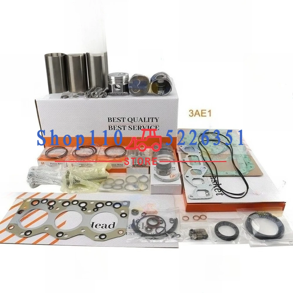 3AE1 Cylinder Liner Overhaul Rebuild Kit Piston Rings Full Gasket Set Main Bearing Engine Parts 80mm
3AE1 Cylinder Liner Overhaul Rebuild Kit Piston Rings Full Gasket Set Main Bearing Engine Parts 80mm