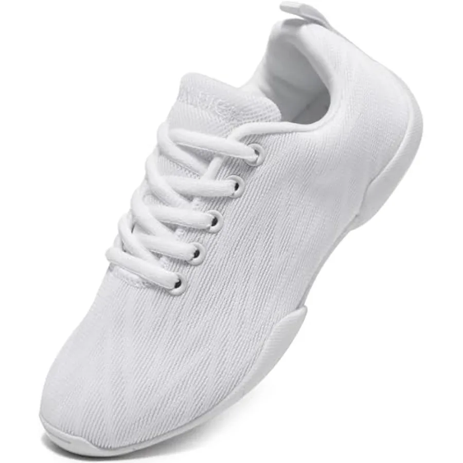 BAXINIER Girls White Cheerleading Shoes Breathable Youth Cheer Competition Sneakers Athletic Training Dance Tennis Walking Shoe
BAXINIER Girls White Cheerleading Shoes Breathable Youth Cheer Competition Sneakers Athletic Training Dance Tennis Walking Shoe