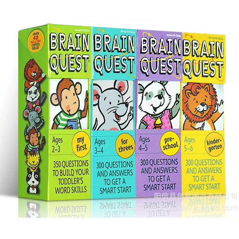 1BOX BRAIN QUEST english children's study cards books 2-6 years old ages Children's Book-of-the Month Club
1BOX BRAIN QUEST english children's study cards books 2-6 years old ages Children's Book-of-the Month Club