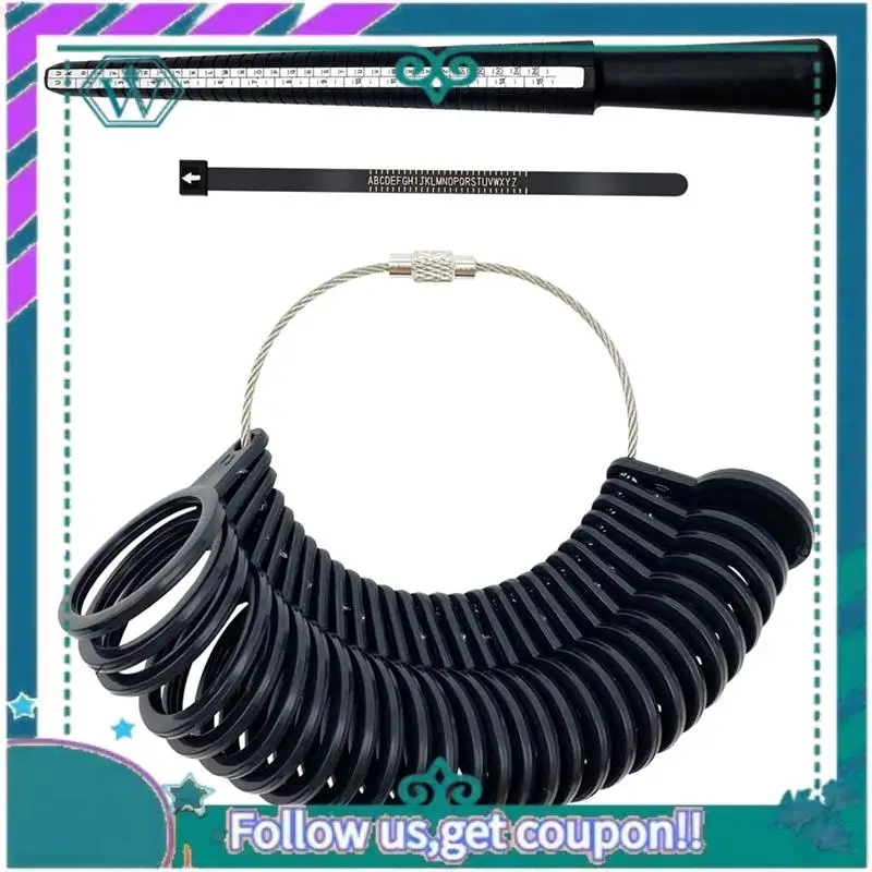 A09P Ring Sizer Measuring Tool, Quickly Calculate 4 Sizes Ring Sizing Stick Protective For Jewelry For Men Women Durable Easy To
A09P Ring Sizer Measuring Tool, Quickly Calculate 4 Sizes Ring Sizing Stick Protective For Jewelry For Men Women Durable Easy To