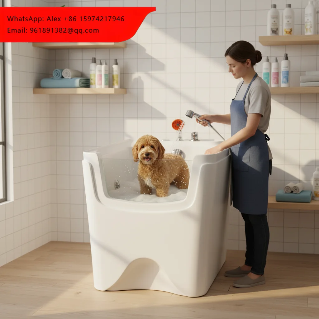 Factory Supply Acrylic Pet Grooming Bathtub For Pet Spa And Grooming Businesses
Factory Supply Acrylic Pet Grooming Bathtub For Pet Spa And Grooming Businesses