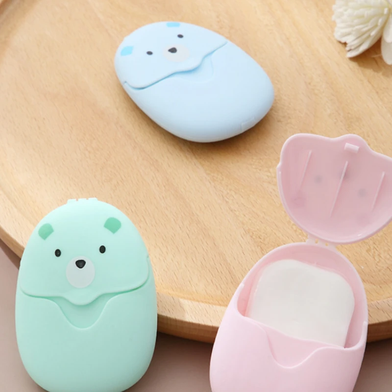 50/100Pcs Cute Bear Paper Soap Tablets for Trave Portable Disposable Cleaning Soap Paper Cartoon Travel Paper Soap Bath Cleaning
50/100Pcs Cute Bear Paper Soap Tablets for Trave Portable Disposable Cleaning Soap Paper Cartoon Travel Paper Soap Bath Cleaning
