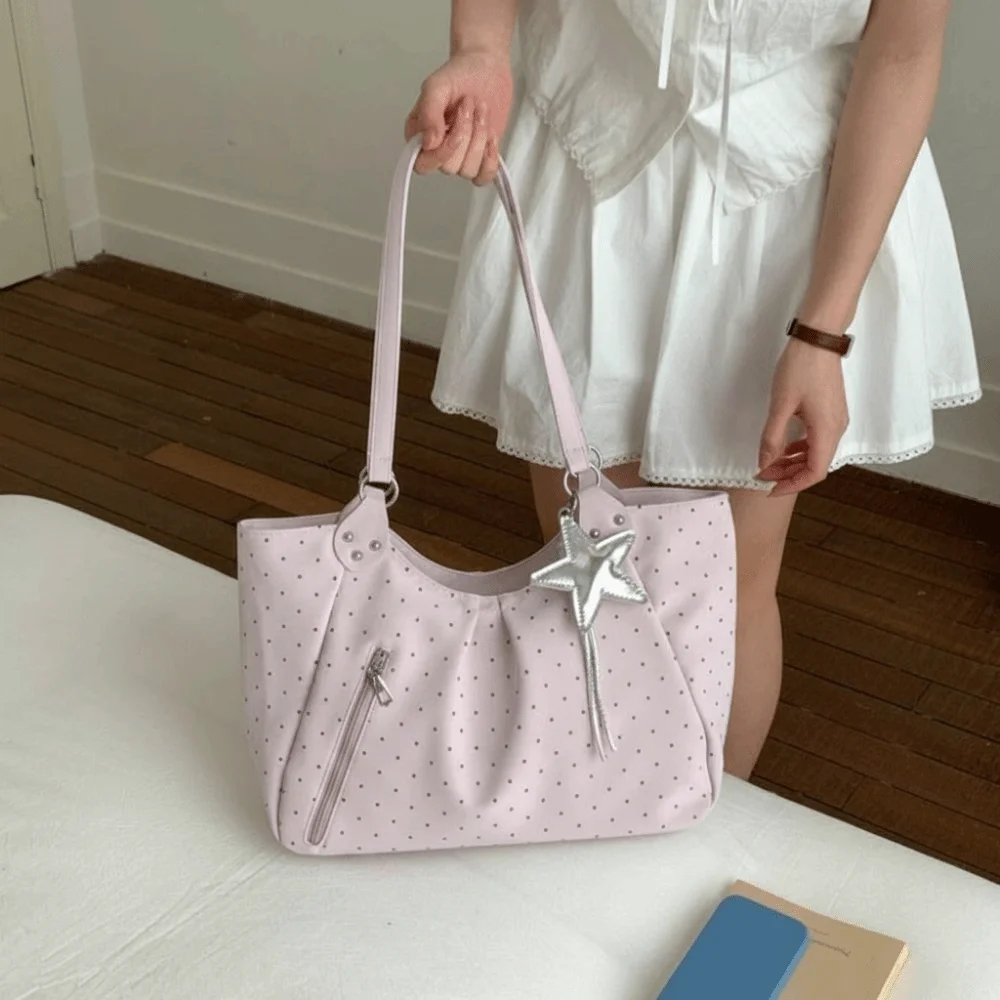 Sweet Korean Style Polka Dot Shoulder Bag Cute Vintage Underarm Bag Fashion Simple Printing Handbag Ladies
Sweet Korean Style Polka Dot Shoulder Bag Cute Vintage Underarm Bag Fashion Simple Printing Handbag Ladies