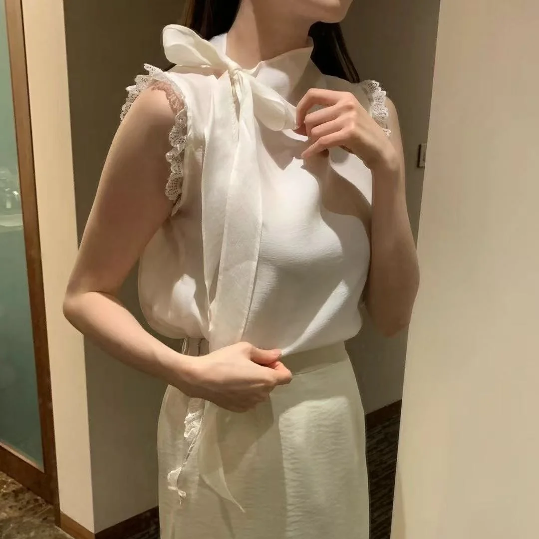 Новинка! Женский топ-жилет Ele Pure Color Lace Knot Svel из коллекции Dongda Gate для молодых женщин. Весна-Осень-Зима.
Новинка! Женский топ-жилет Ele Pure Color Lace Knot Svel из коллекции Dongda Gate для молодых женщин. Весна-Осень-Зима.