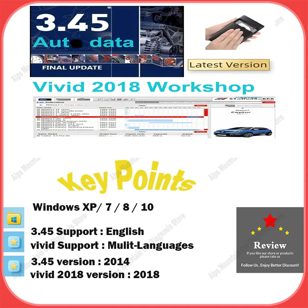 Hot Car Repair Software Latest Version Manual with Autodata 3.45 Software & Vivid 2018.01V Workshop Data by Atris-Stakis Technik
Hot Car Repair Software Latest Version Manual with Autodata 3.45 Software & Vivid 2018.01V Workshop Data by Atris-Stakis Technik