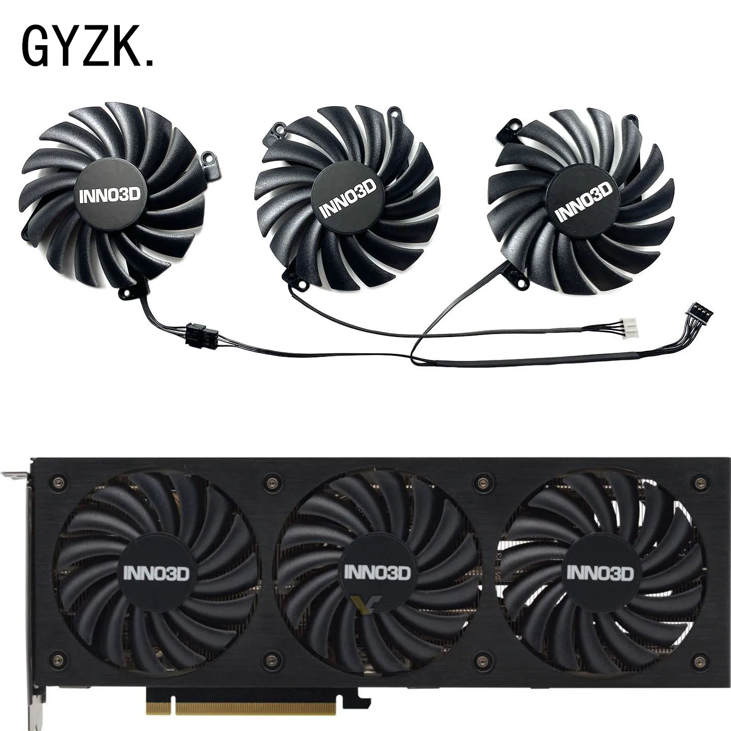 For INNO3D RTX3070ti 8GB X3 OC Graphics Card Replacement Fan CF-12910S 
For INNO3D RTX3070ti 8GB X3 OC Graphics Card Replacement Fan CF-12910S