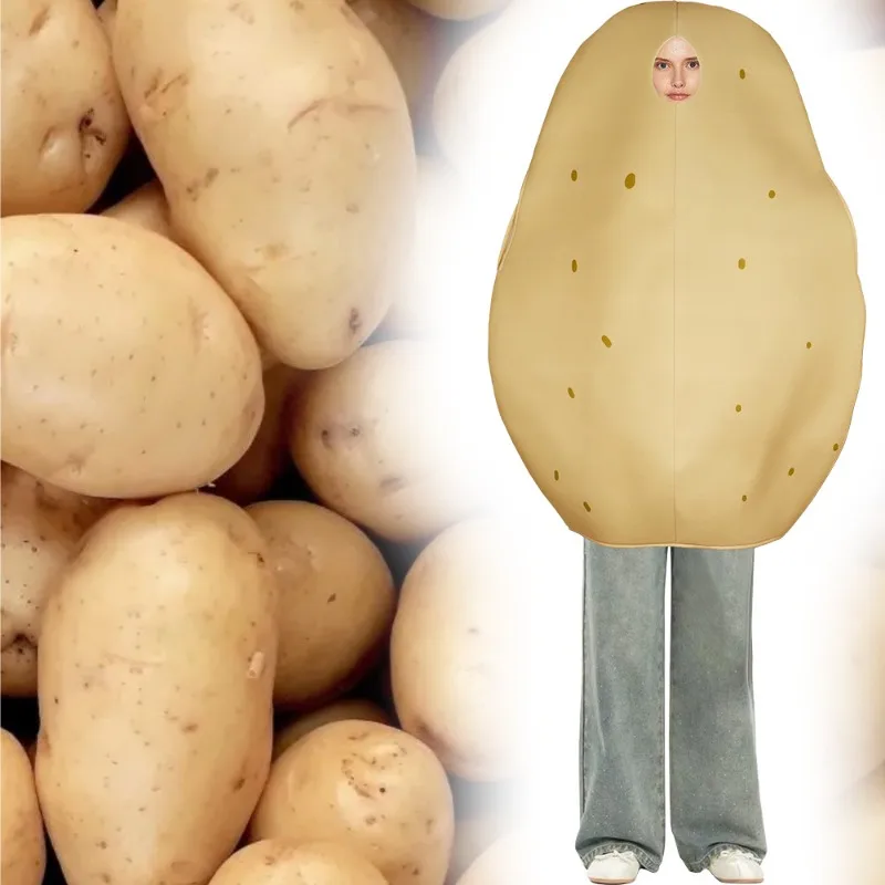 Adults Halloween Funny Potato Cosplay Costume Campus Stage Performance Jumpsuit Theme Party Comedy Show Roleplay Outfit
Adults Halloween Funny Potato Cosplay Costume Campus Stage Performance Jumpsuit Theme Party Comedy Show Roleplay Outfit