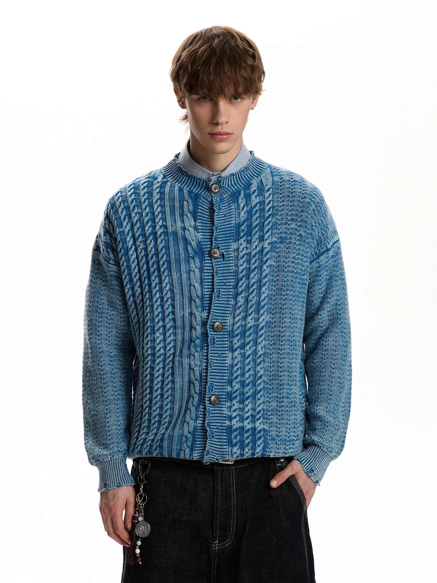 Vintage Hand-Knitted Sweater Jaet Loose Fit Lazy Sle Cotton Flannel Patterned Open Cardigan for Men And Women
Vintage Hand-Knitted Sweater Jaet Loose Fit Lazy Sle Cotton Flannel Patterned Open Cardigan for Men And Women