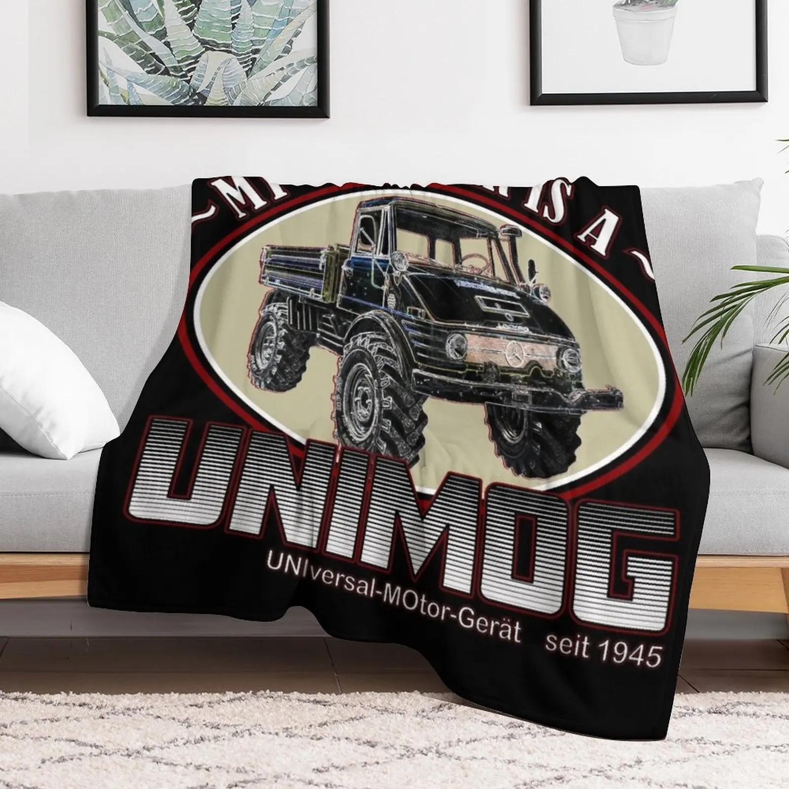 My other car is a UNIMOG (black background) Throw Blanket Plaid on the sofa Custom Personalized Gift bed plaid Blankets
My other car is a UNIMOG (black background) Throw Blanket Plaid on the sofa Custom Personalized Gift bed plaid Blankets