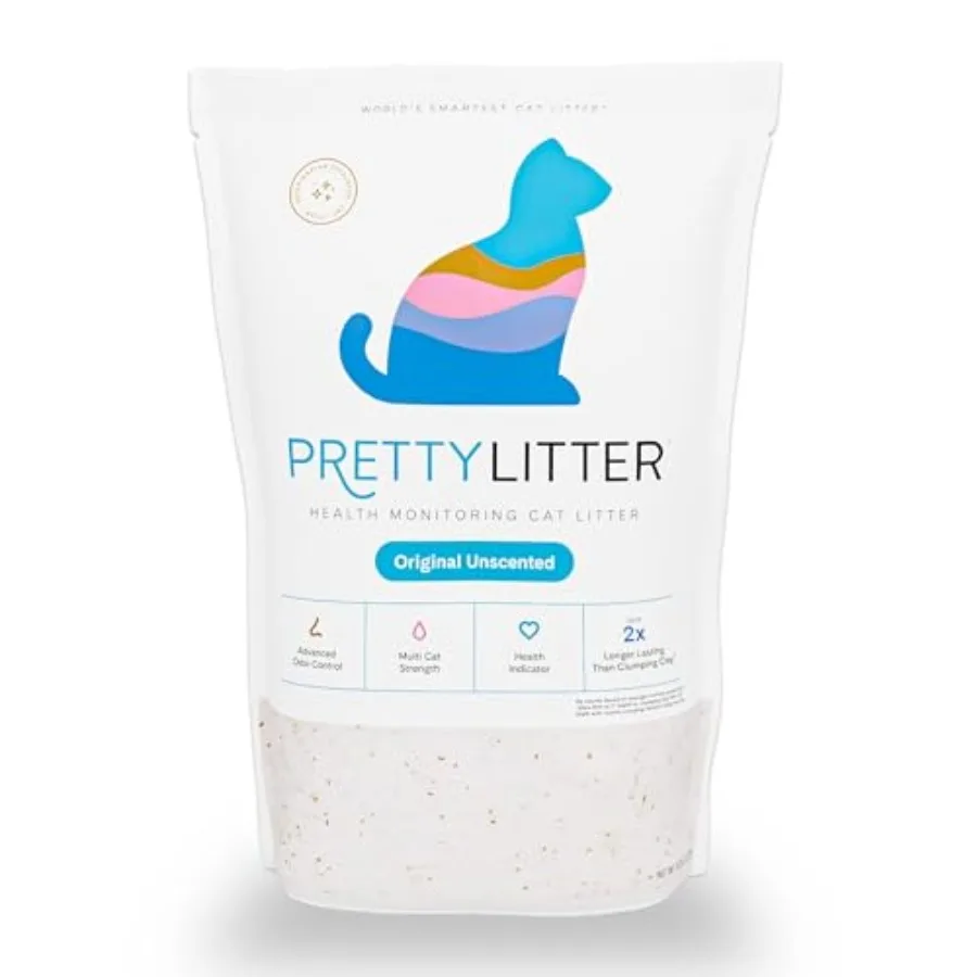 Health Monitoring Cat Litter Unscented, Non Clumping Lightweight and Low Tracking, Color Changing Silica Gel Crystals, Advanced
Health Monitoring Cat Litter Unscented, Non Clumping Lightweight and Low Tracking, Color Changing Silica Gel Crystals, Advanced