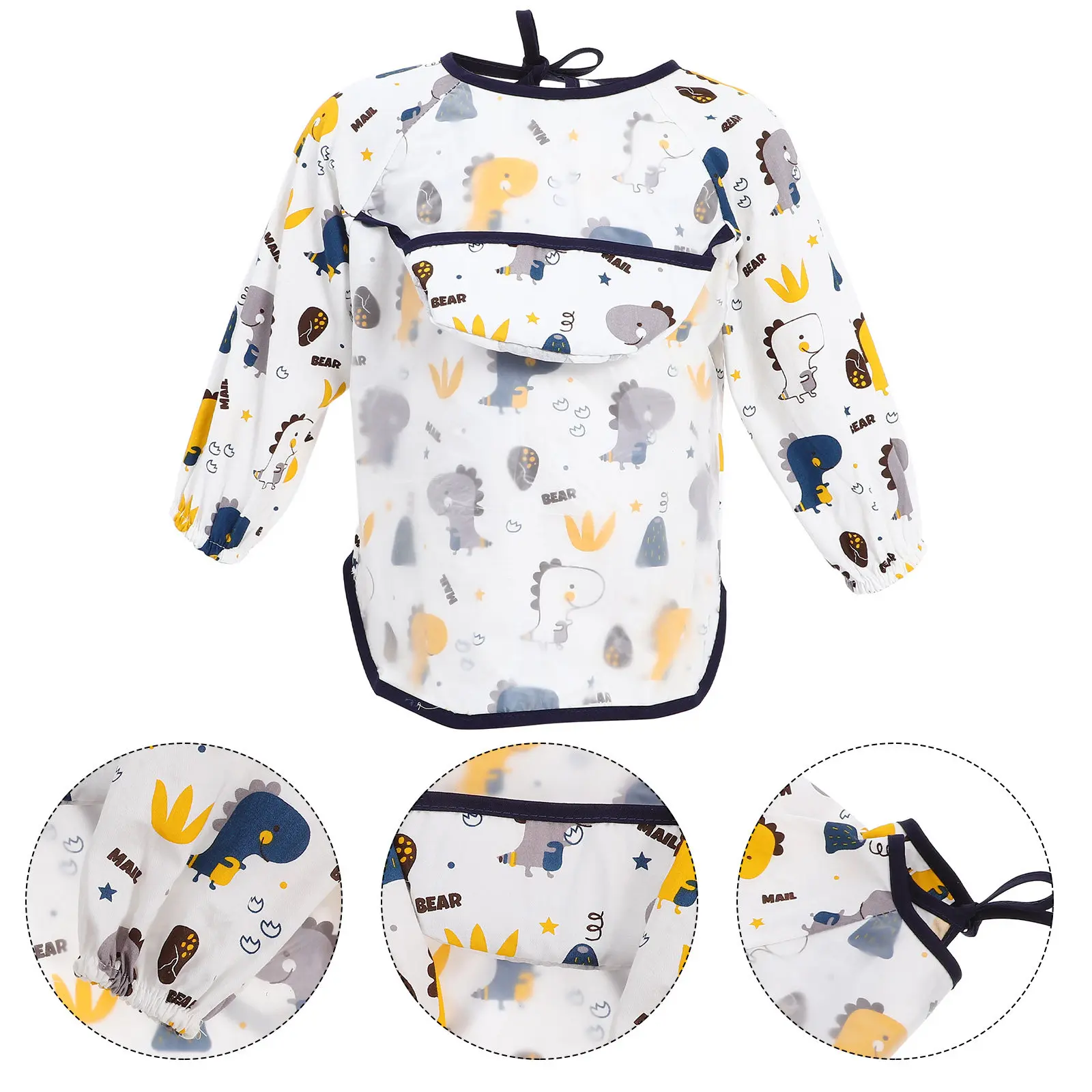 Baby Eating Smock Waterproof Bib Easy Clean Toddler Anti fouling Aprons Pure Cotton Long Sleeve Cuffs Feeding Painting
Baby Eating Smock Waterproof Bib Easy Clean Toddler Anti fouling Aprons Pure Cotton Long Sleeve Cuffs Feeding Painting