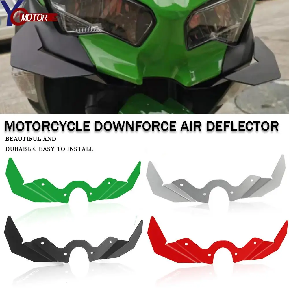 New Motorcycle Accessories For Kawasaki Ninja 400 2018-2024 Front Fairing Pneumatic Wing Lets Tip Downforce Wings Air Deflector
New Motorcycle Accessories For Kawasaki Ninja 400 2018-2024 Front Fairing Pneumatic Wing Lets Tip Downforce Wings Air Deflector