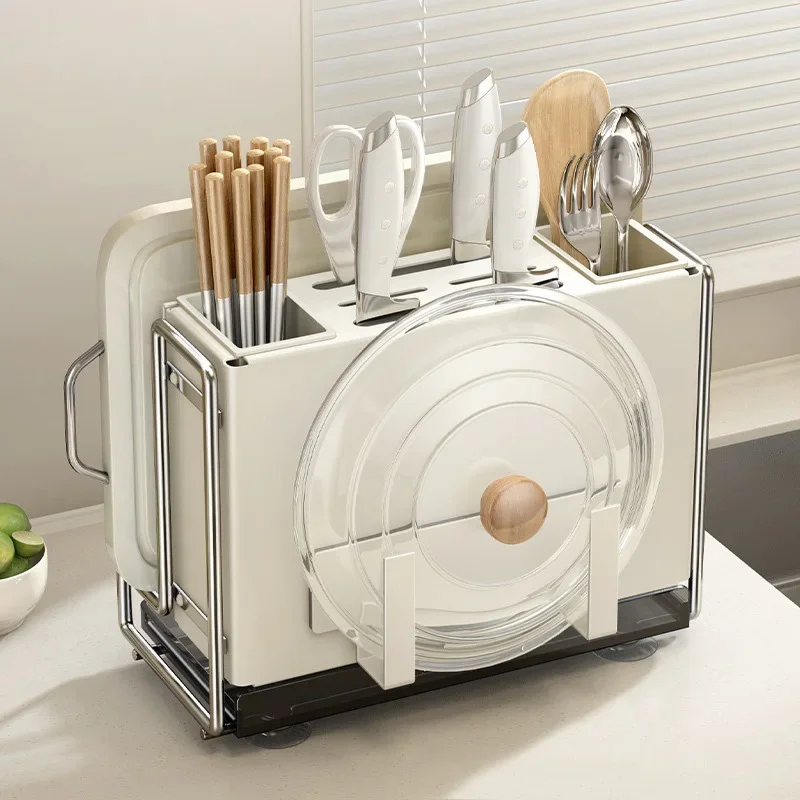 Kitchen Knife Rack Wall-mount Cutting Board Storage Racks Household Multifunctional Countertop Chopping Board Storage Rack
Kitchen Knife Rack Wall-mount Cutting Board Storage Racks Household Multifunctional Countertop Chopping Board Storage Rack