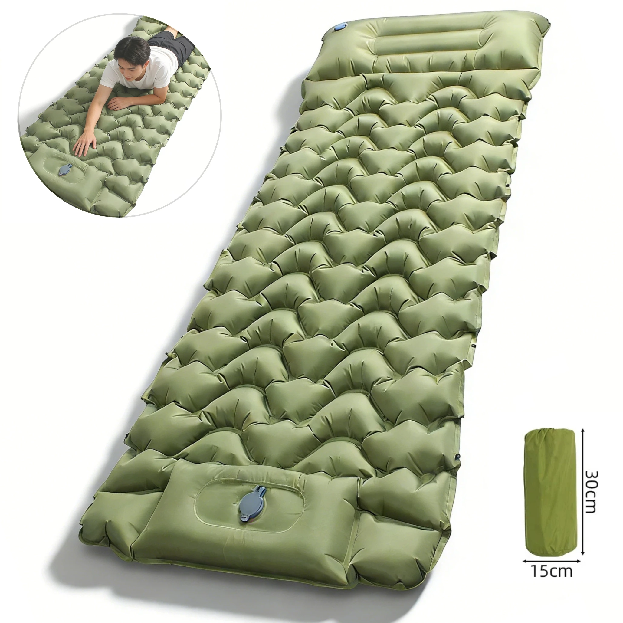 Portable Sleeping Pad,Camping Sleeping Pad, Ultralight Camping Mat with Pillow, Built-in Foot Compact for Camping Backpacking Hi
Portable Sleeping Pad,Camping Sleeping Pad, Ultralight Camping Mat with Pillow, Built-in Foot Compact for Camping Backpacking Hi