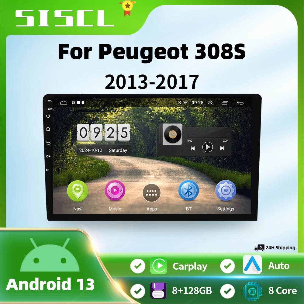 Android 13 8 Core 9“ IPS Screen Car Radio Stereo Receiver For Peugeot 308 T9 308S 2013 - 2017 Multimedia Player Carplay+Auto
Android 13 8 Core 9“ IPS Screen Car Radio Stereo Receiver For Peugeot 308 T9 308S 2013 - 2017 Multimedia Player Carplay+Auto