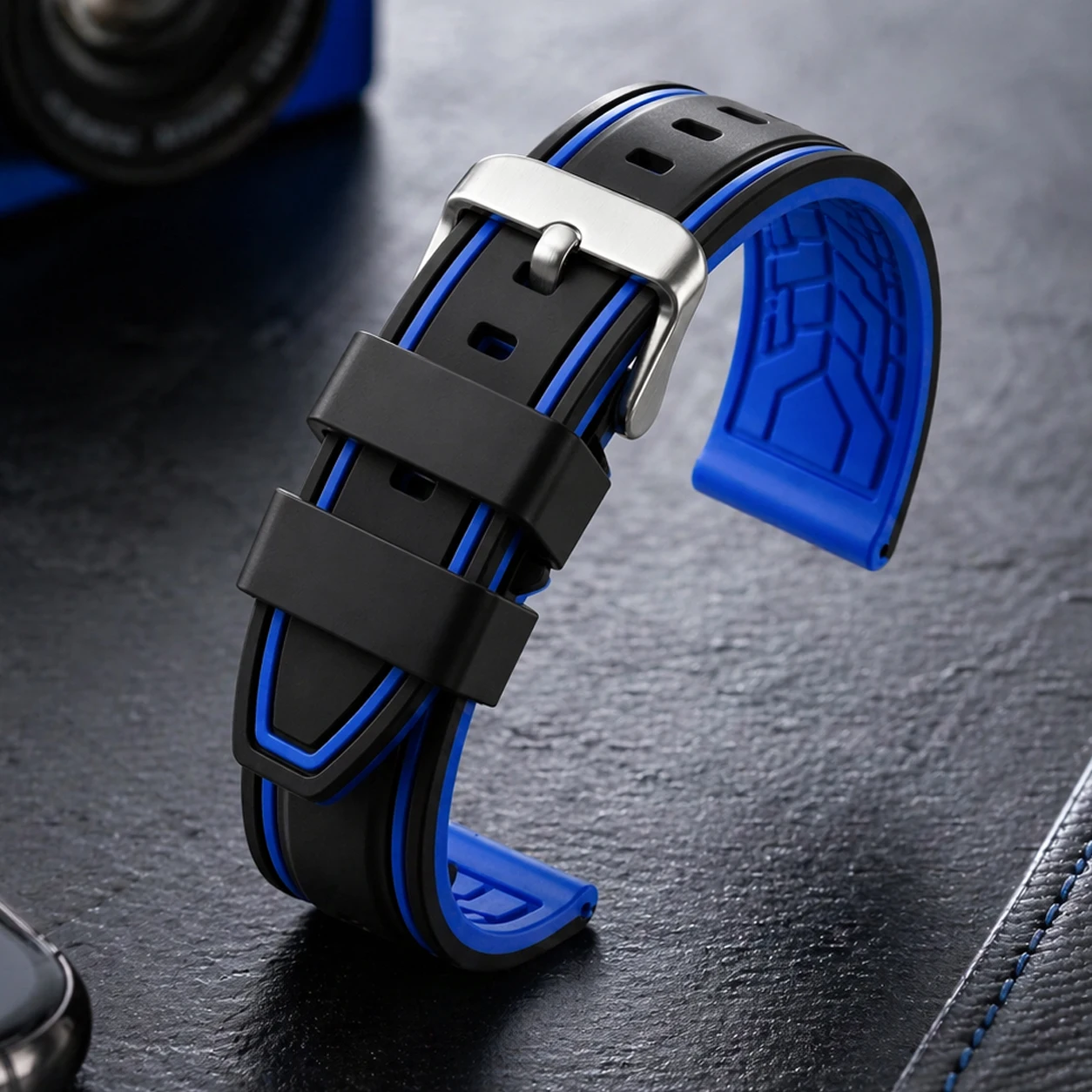 Dual Color Soft Silicone Watch Band 20 22 24 26mm Waterproof Rubber Replacement Strap for Men Women Sports Diver Watch
Dual Color Soft Silicone Watch Band 20 22 24 26mm Waterproof Rubber Replacement Strap for Men Women Sports Diver Watch