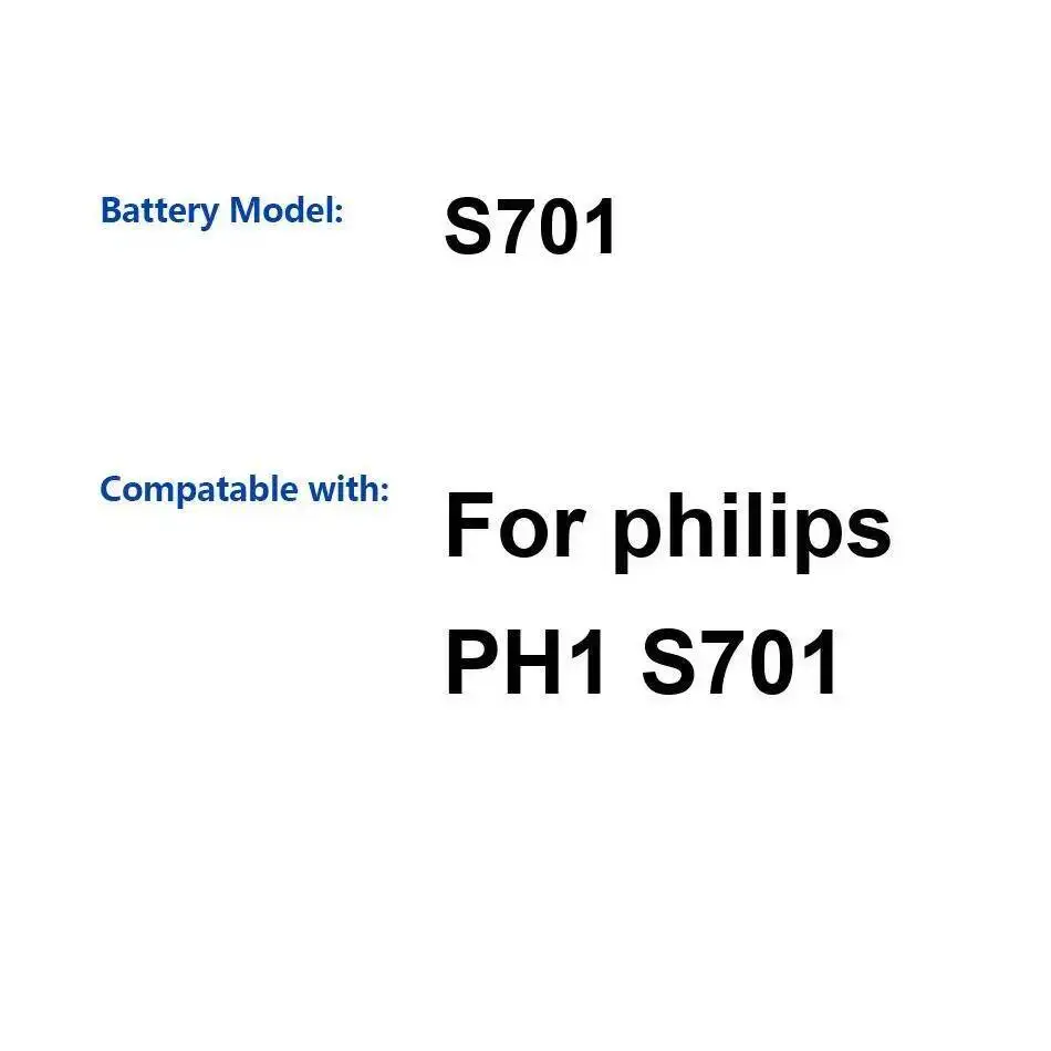 Mobile Phone Battery High Performance 4700Mah Durable For Philips PH1 S701
Mobile Phone Battery High Performance 4700Mah Durable For Philips PH1 S701
