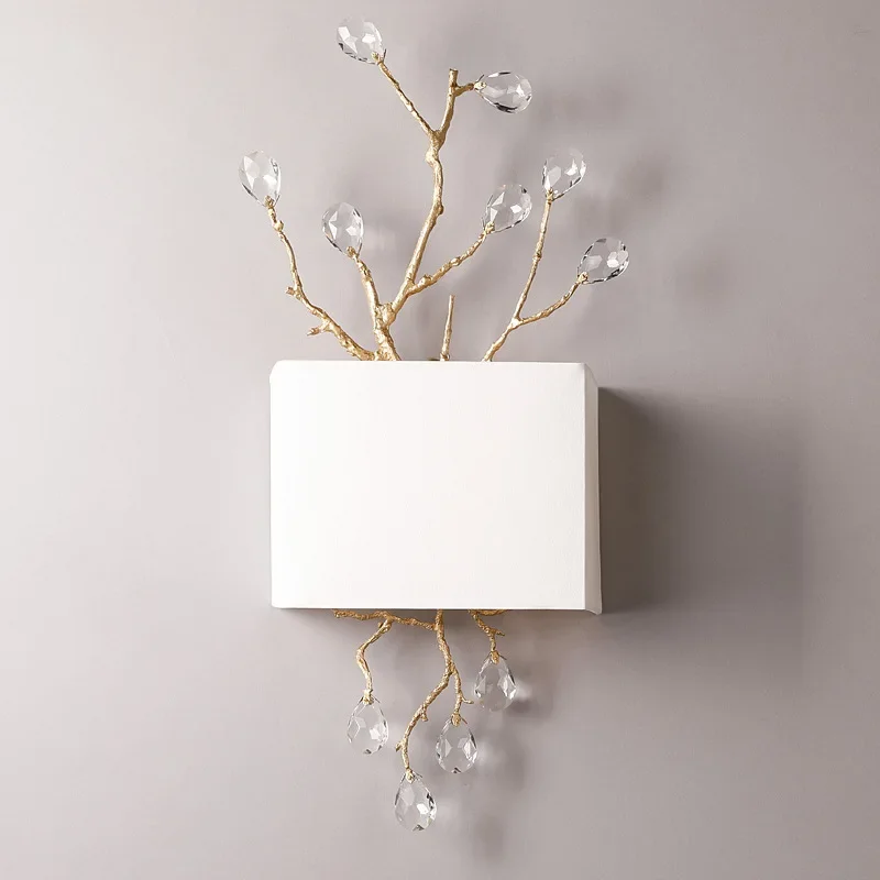 Modern Copper Crystal Wall Lamp Gold Nordic Tree Type LED Lights for Bedroom Bathroom Living Room Dining Home Decoration
Modern Copper Crystal Wall Lamp Gold Nordic Tree Type LED Lights for Bedroom Bathroom Living Room Dining Home Decoration
