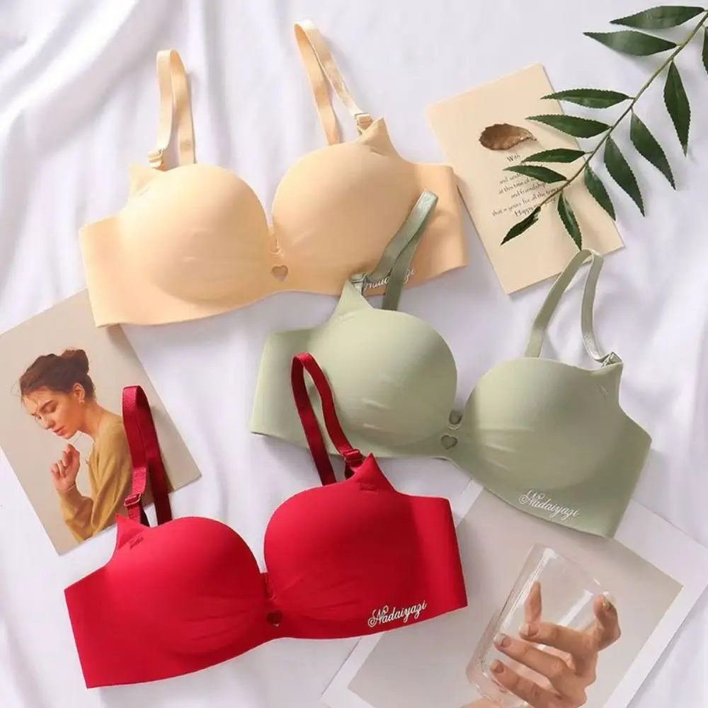 Sweet Shockproof Wireless Deep V Bra Anti-sagging Seamless Underwear Women Hollow Heart Lingerie Push Up Bras Gift
Sweet Shockproof Wireless Deep V Bra Anti-sagging Seamless Underwear Women Hollow Heart Lingerie Push Up Bras Gift