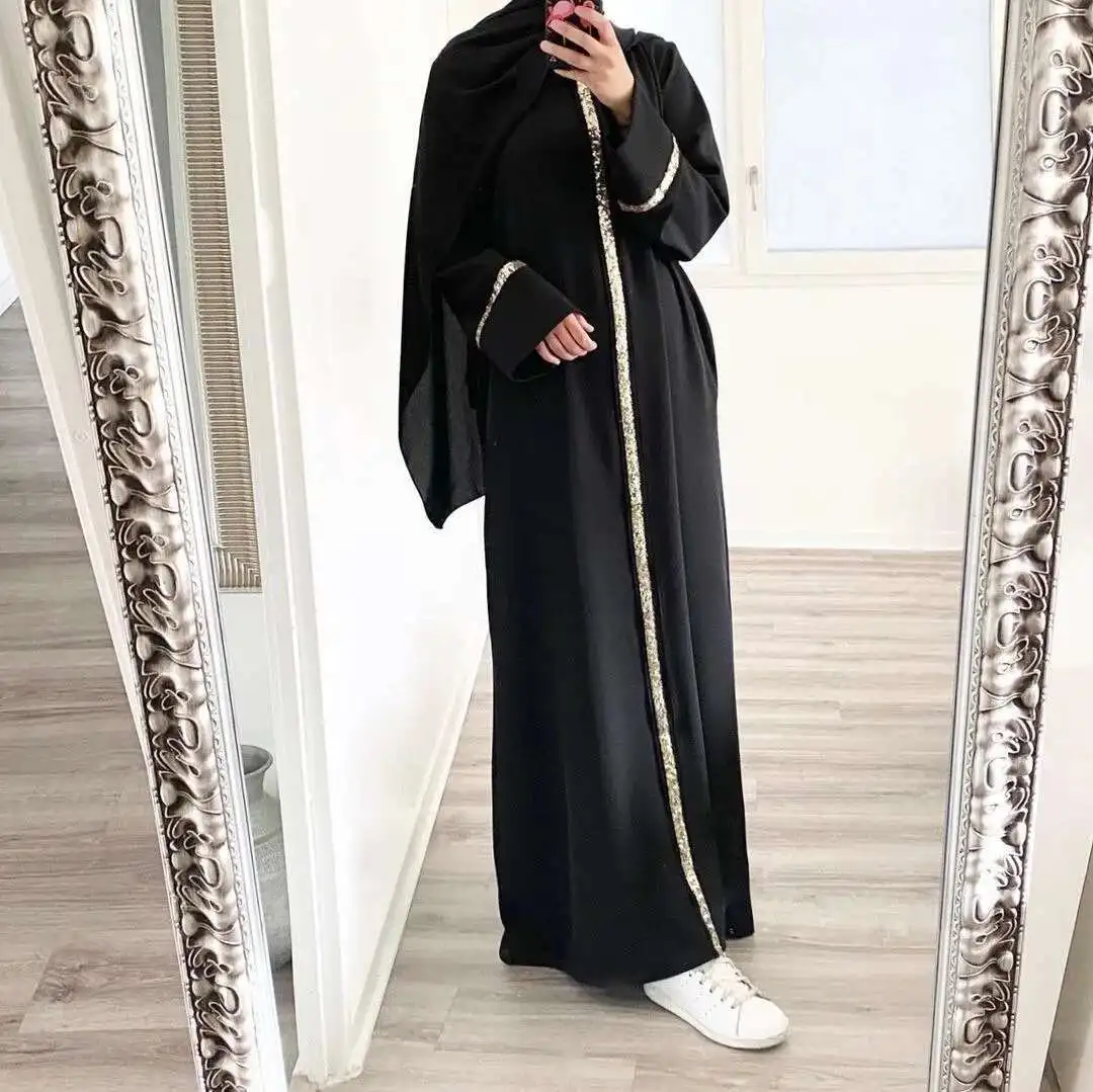 Новое малайзийское мусульманское женское платье с пайетками, мусульманское длинное платье Абая, халат Абая Рамадан, Дубай, роскошный ислам, элегантный
Новое малайзийское мусульманское женское платье с пайетками, мусульманское длинное платье Абая, халат Абая Рамадан, Дубай, роскошный ислам, элегантный
