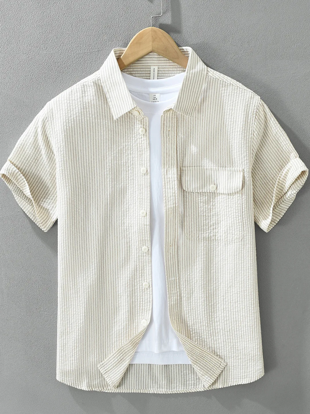 Men's Slim Fit Cotton Striped Shirt Casual Style Short Sleeve Button up Pure Cotton Summer New Arrival Classic Vertical Stripe
Men's Slim Fit Cotton Striped Shirt Casual Style Short Sleeve Button up Pure Cotton Summer New Arrival Classic Vertical Stripe