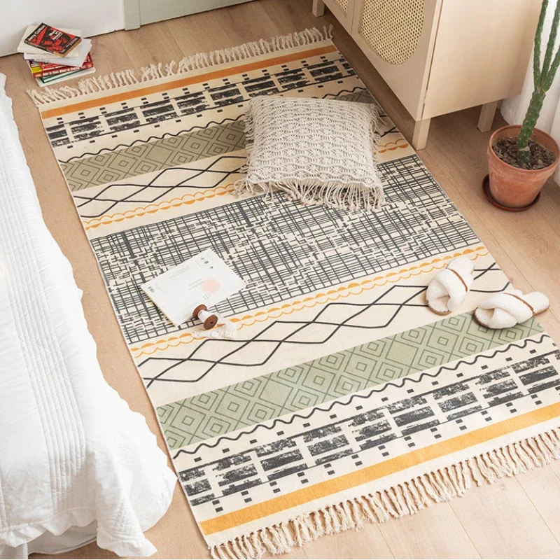 Rug Home Decoration Large Area Art Design Breathable Tapestry National Style High Quality Cotton and Linen Weave Tassel Mat
Rug Home Decoration Large Area Art Design Breathable Tapestry National Style High Quality Cotton and Linen Weave Tassel Mat