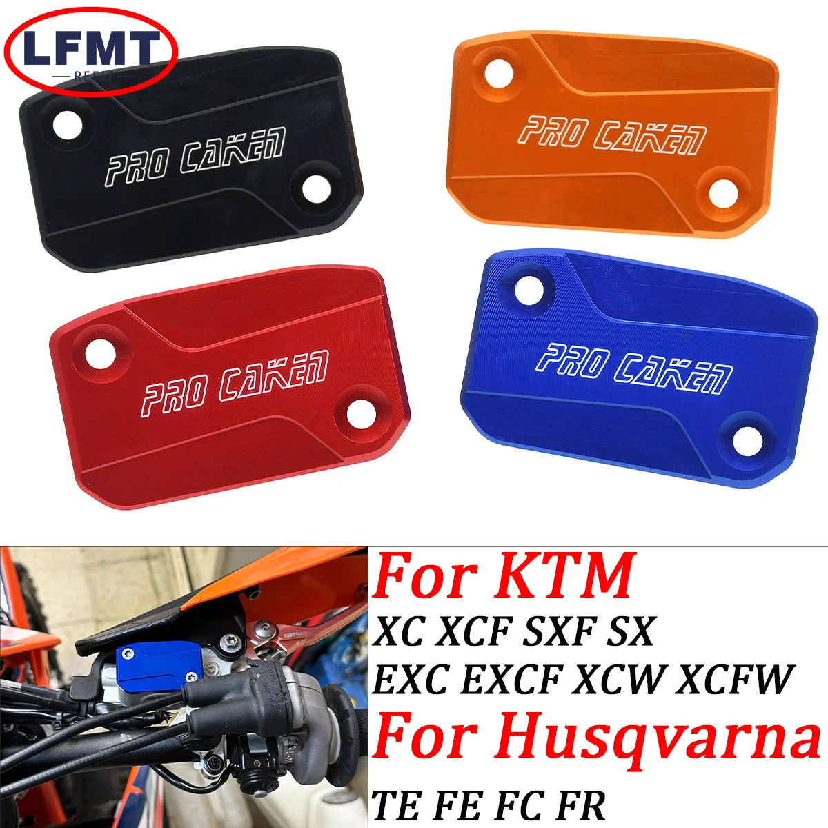 CNC Front Brake Clutch Fluid Reservoir Cover Cap For KTM XC SX XCF SXF EXC EXCF XCW XCFW TPI SIXDAYS 2016-2023 Dirt Bike
CNC Front Brake Clutch Fluid Reservoir Cover Cap For KTM XC SX XCF SXF EXC EXCF XCW XCFW TPI SIXDAYS 2016-2023 Dirt Bike