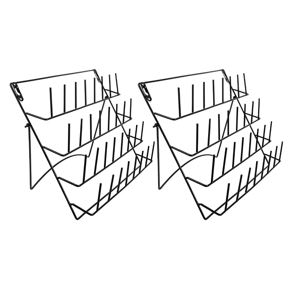 2Pcs Iron Wall Mounted Display Rack Heavy Duty Space Saving Storage Organizer for Kitchen Bathroom Living Room Glass Cup Bottle
2Pcs Iron Wall Mounted Display Rack Heavy Duty Space Saving Storage Organizer for Kitchen Bathroom Living Room Glass Cup Bottle