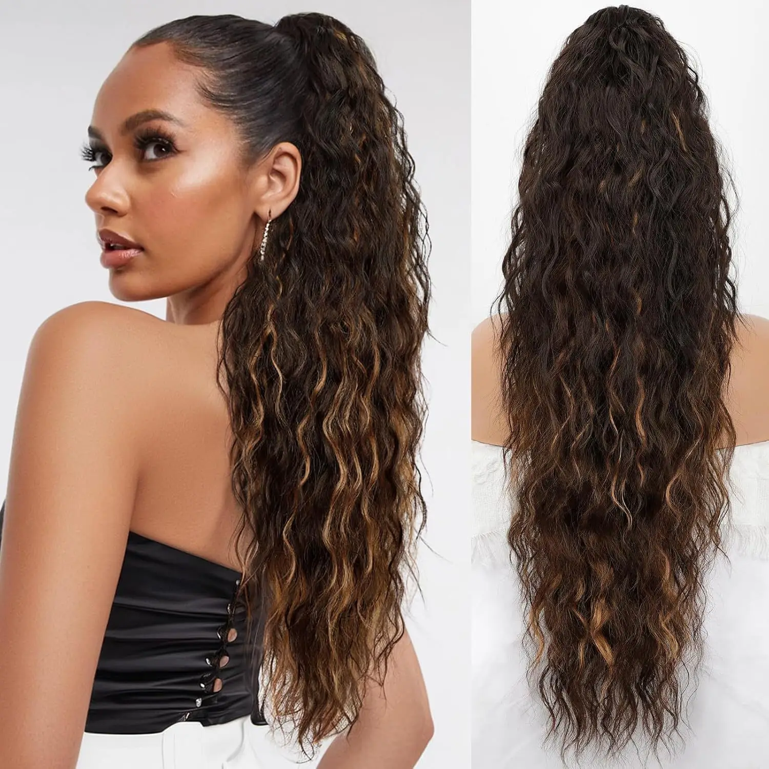 18-30Inch Long Ponytail Extension Curly Wavy Claw Clip on Fake Pony Tail HairPiece Natural Fluffy Synthetic Horse Tail for Women
18-30Inch Long Ponytail Extension Curly Wavy Claw Clip on Fake Pony Tail HairPiece Natural Fluffy Synthetic Horse Tail for Women