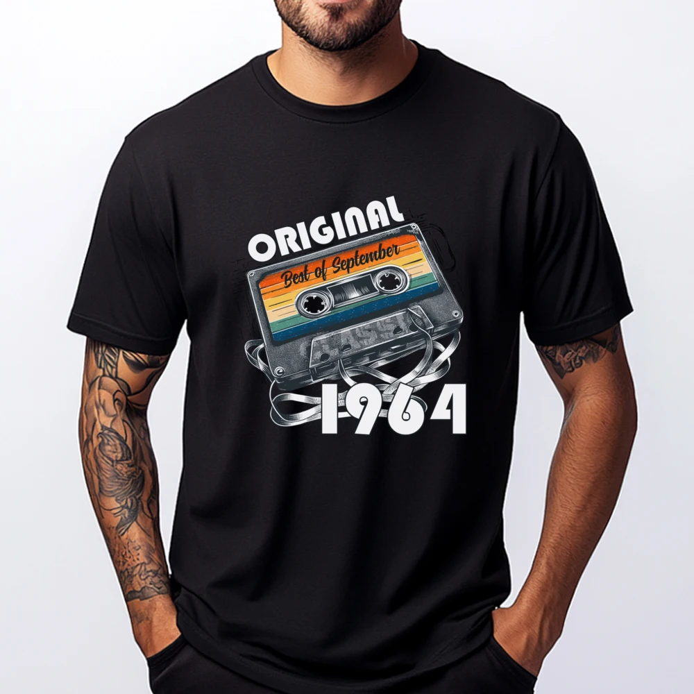 60th Birthday Man September 1964 Cassette T Shirts For Men Short Sleeve T-Shirt Tops & Tees New Years Eve
60th Birthday Man September 1964 Cassette T Shirts For Men Short Sleeve T-Shirt Tops & Tees New Years Eve