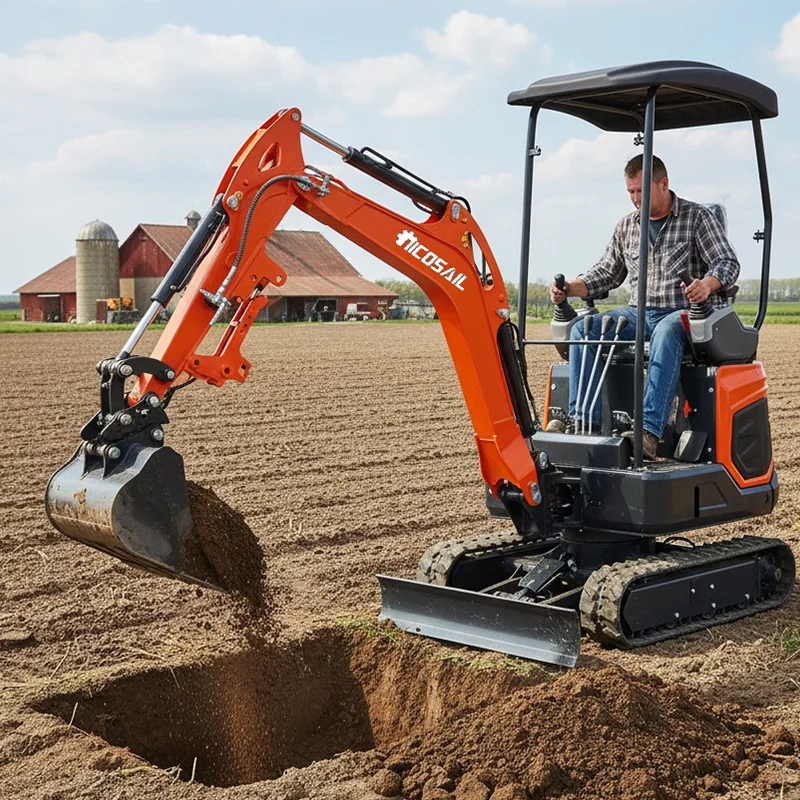 NKS 0.8 Ton For Sale Hydraulic Crawler Small Digger Prices China Factory Mini Excavators Color Customized EPA Mini Excavator 
NKS 0.8 Ton For Sale Hydraulic Crawler Small Digger Prices China Factory Mini Excavators Color Customized EPA Mini Excavator