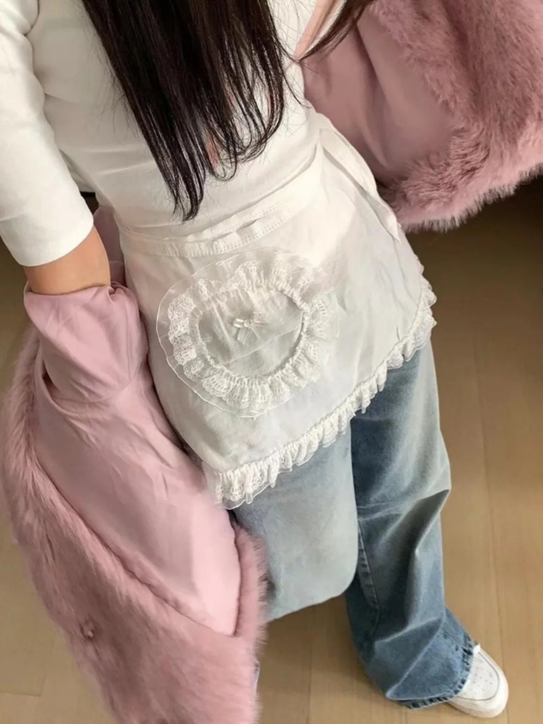 Юбка Love Heart ket с кружевной отделкой, женская шифоновая юбка с поясом на талии, модный фартук с разрезом, юбки
Юбка Love Heart ket с кружевной отделкой, женская шифоновая юбка с поясом на талии, модный фартук с разрезом, юбки